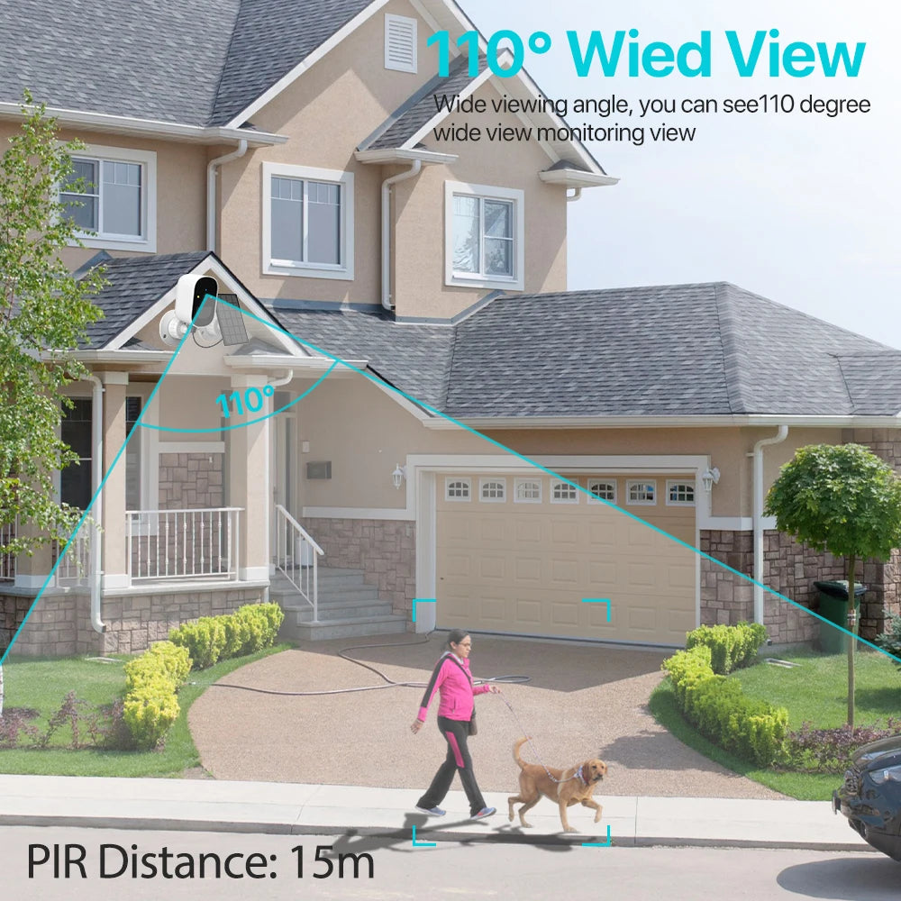 WiFi IP Camera Solar Panel Battery