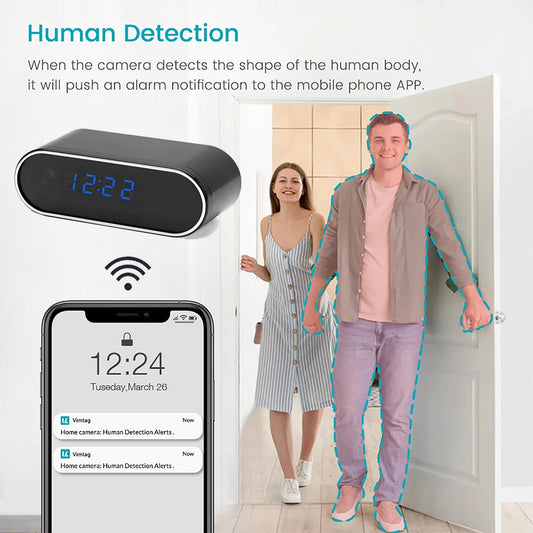 Wifi Clock Camera 1080P