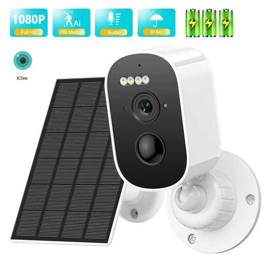 WiFi IP Camera Solar Panel Battery